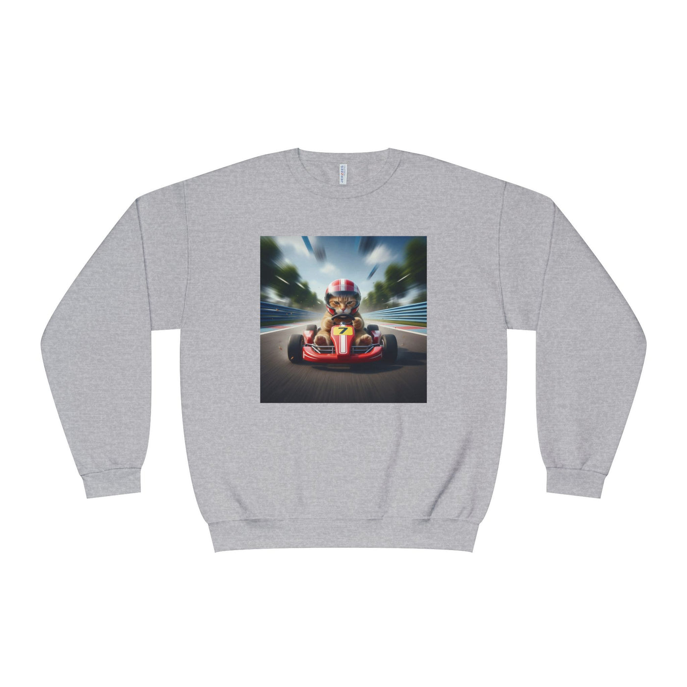 Go Kart Cat style 3 Unisex NuBlend® Crewneck Sweatshirt