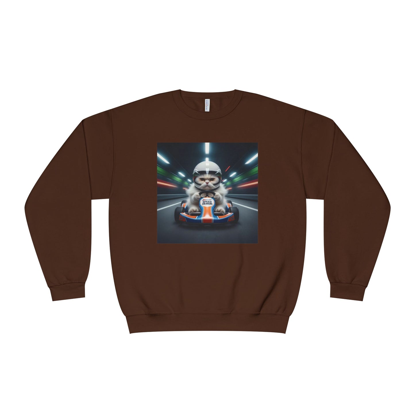 Go Kart Cat Unisex NuBlend Crewneck Sweatshirt style 2