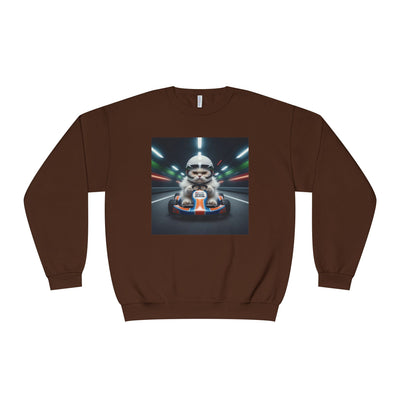 Go Kart Cat style 2 Unisex NuBlend® Crewneck Sweatshirt