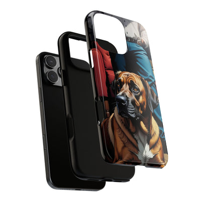 Dog on the floor - Tough Phone Case for Apple iPhone & Samsung Galaxy, Cute Pet Accessories, Gift for Cat Lovers