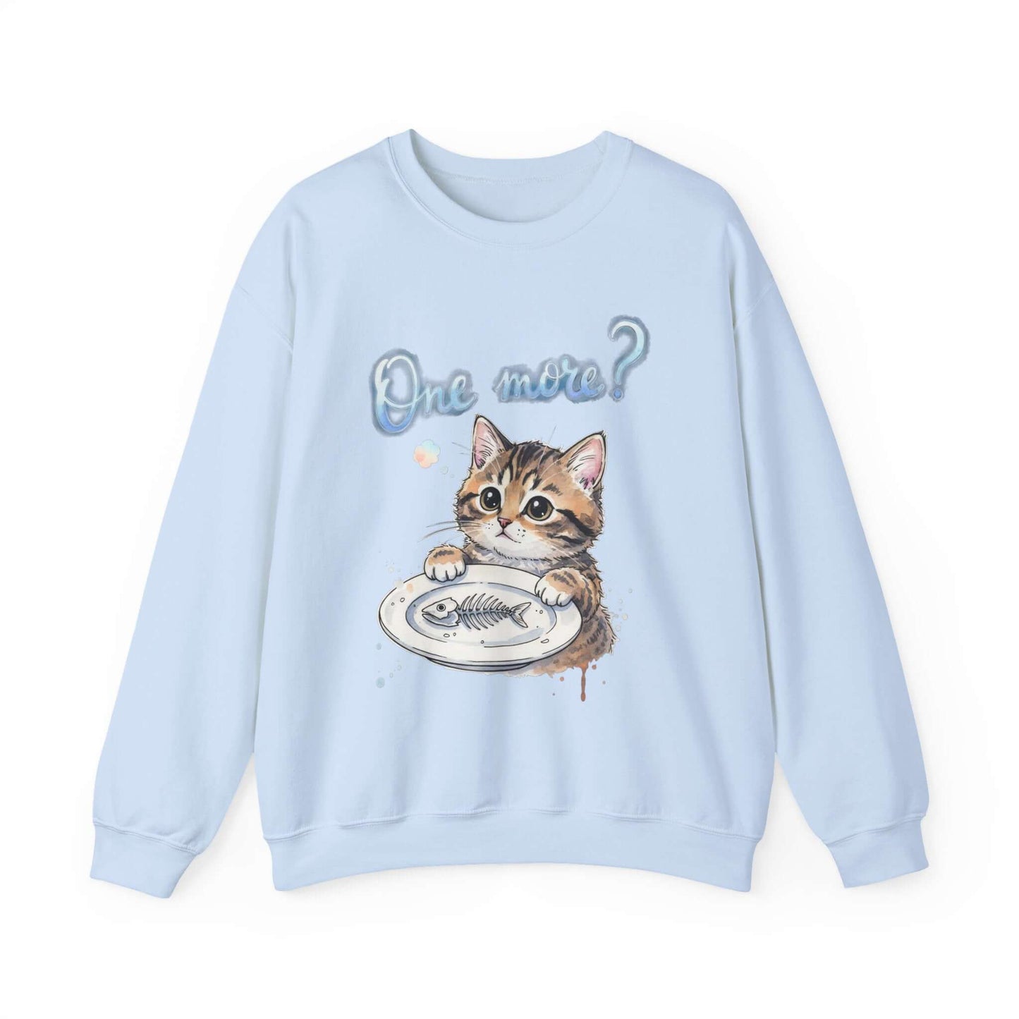 Watercolor Cat painting Unisex Crewneck Sweatshirt style 3