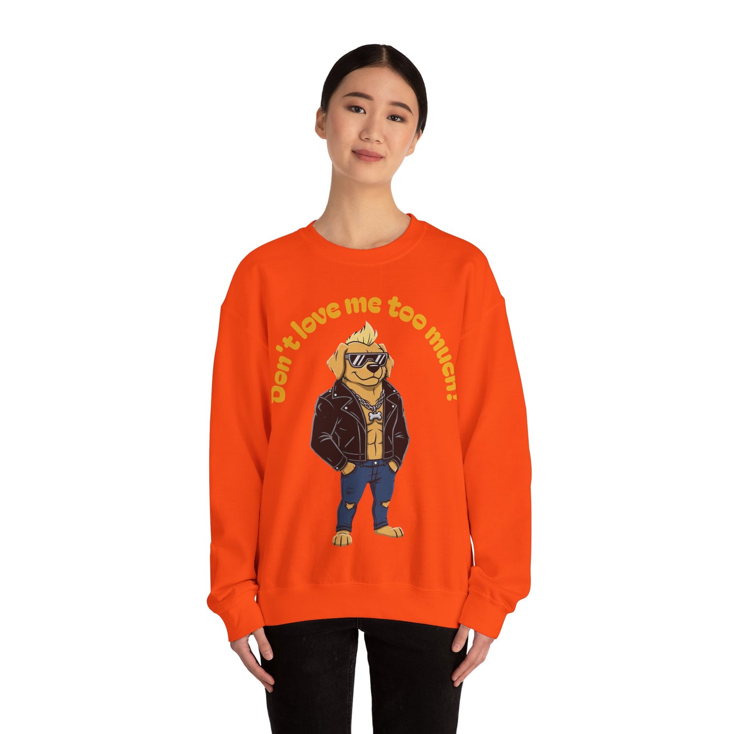 Cool Dog Unisex Heavy Blend Crewneck Sweatshirt style 2