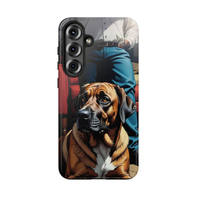 Dog on the floor - Tough Phone Case for Apple iPhone & Samsung Galaxy, Cute Pet Accessories, Gift for Cat Lovers