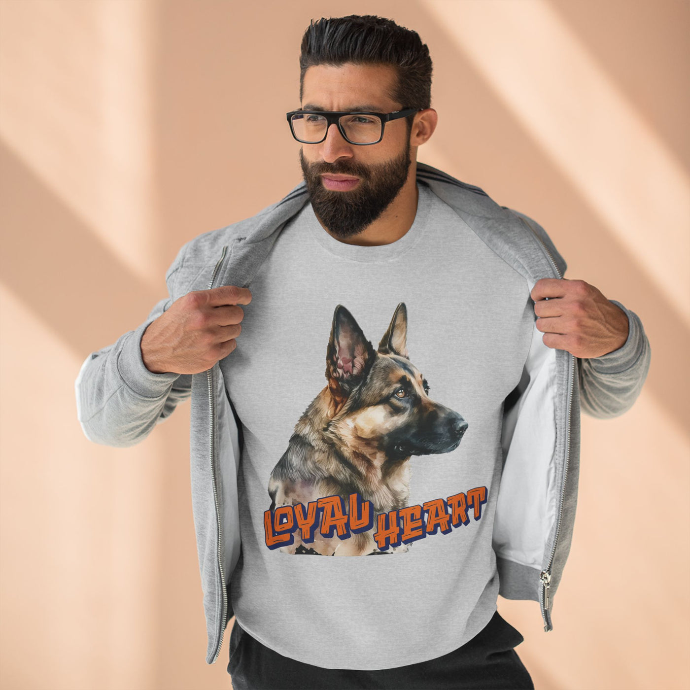 "Loyal Heart" Dog Lover style 2 Unisex Crewneck Sweatshirt