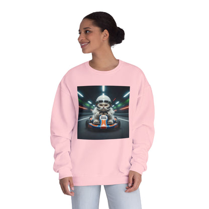 Go Kart Cat Unisex NuBlend Crewneck Sweatshirt style 2