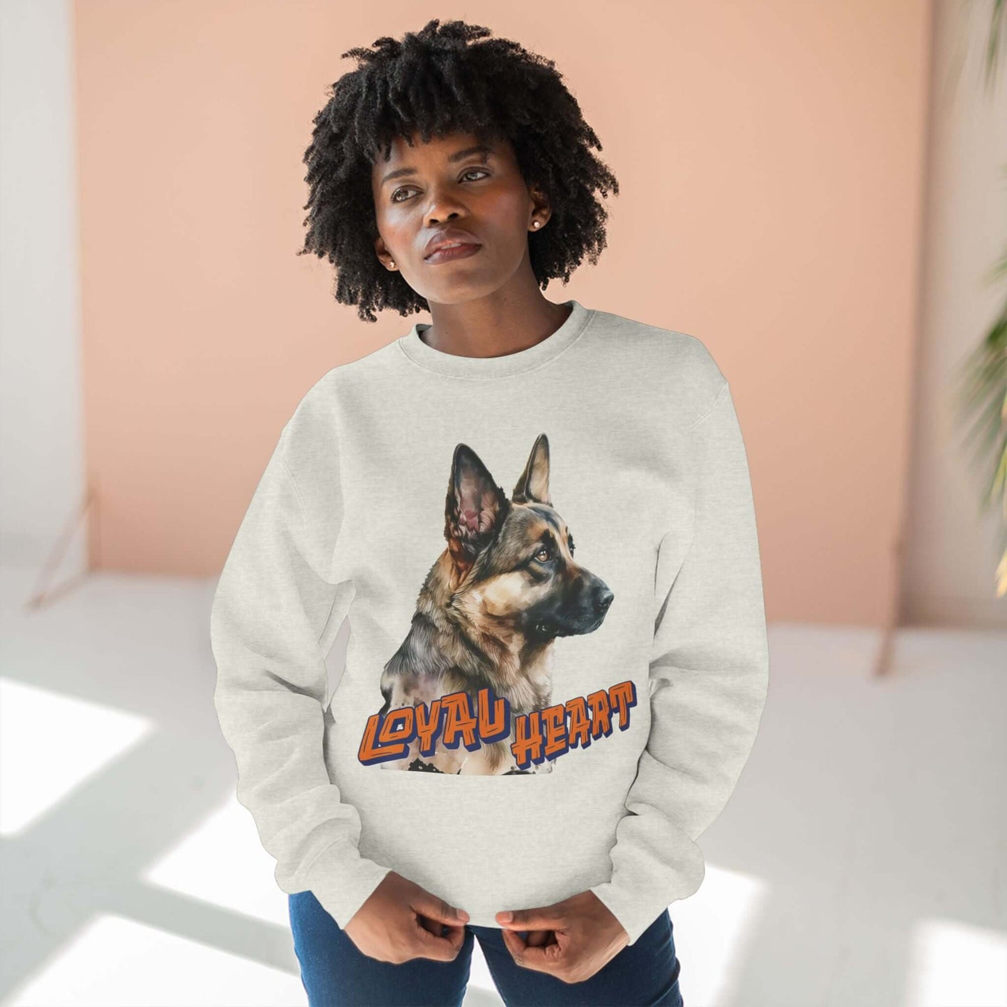 Loyal Heart Dog Lover Unisex Crewneck Sweatshirt style 2