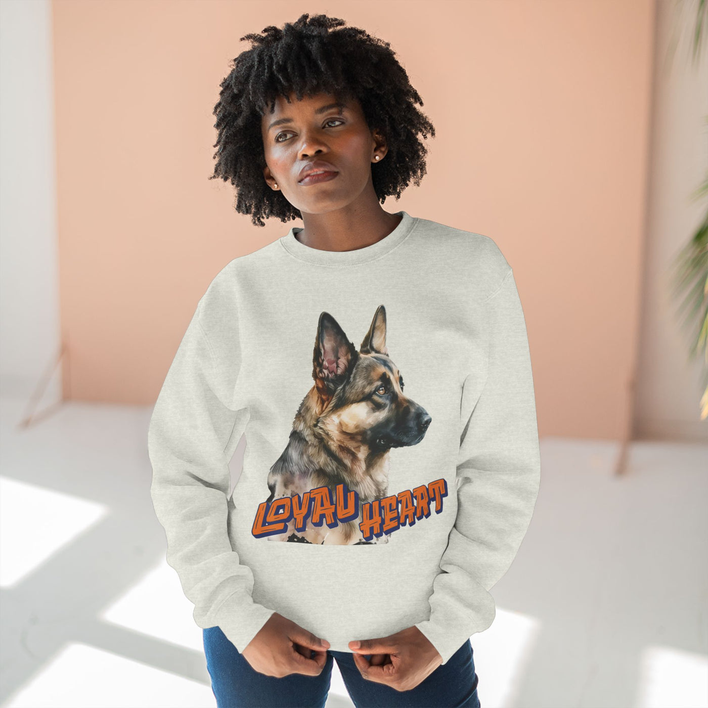 "Loyal Heart" Dog Lover style 2 Unisex Crewneck Sweatshirt