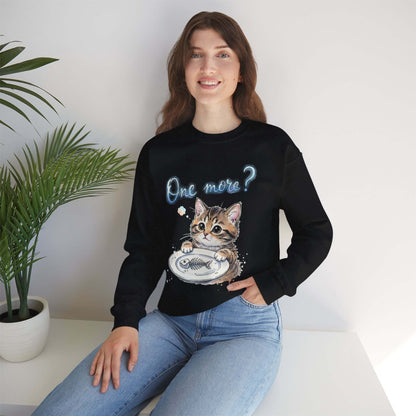 Watercolor Cat painting Unisex Crewneck Sweatshirt style 3