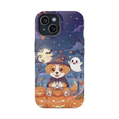Halloween cute puppy anime style 3 Magnetic Impact-Resistant Phone Case, Cute Dog Design, Pet Owner Gift, Animal Lover Accessory, Birthday Gift for Dog Lovers