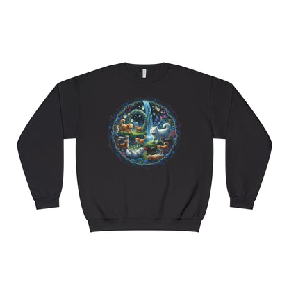 Cats & Dogs Happy Garden Unisex NuBlend Crewneck Sweatshirt style2