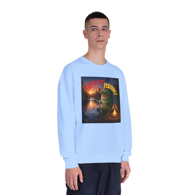 Crocodile Cat Fishing style 2 Unisex NuBlend® Crewneck Sweatshirt