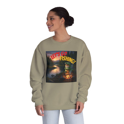 Crocodile Cat Fishing Unisex NuBlend Sweatshirt style 1