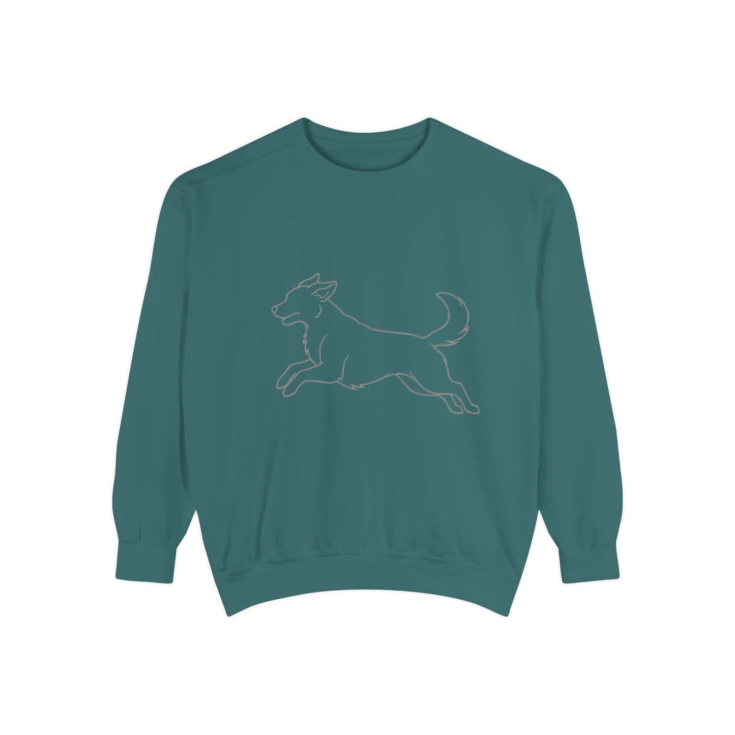 Running Dog Shadow Cozy Graphic Unisex Crewneck Sweatshirt style 1
