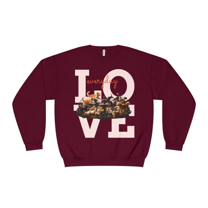 Love Everyday Cats & Dogs Unisex NuBlend Crewneck Sweatshirt