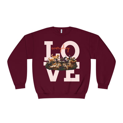 Love Everyday Cats & Dogs Unisex NuBlend® Crewneck Sweatshirt