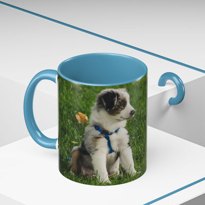 Dog Print Accent Coffee Mug - Dog Lover Gift, Cute Pet Mug, Animal Print Cup, Coffee Tea Mug, Unique Dog Themed Gift