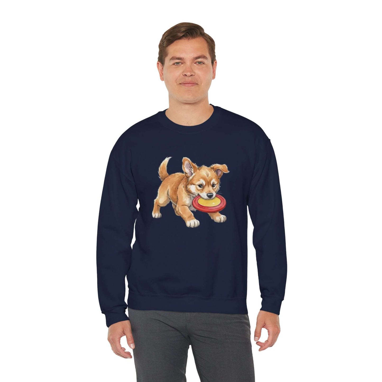 Watercolor Dog painting Unisex Crewneck Sweatshirt style 5