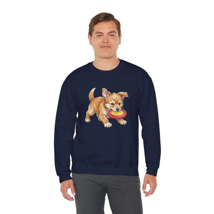 Watercolor Dog painting Unisex Crewneck Sweatshirt style 5