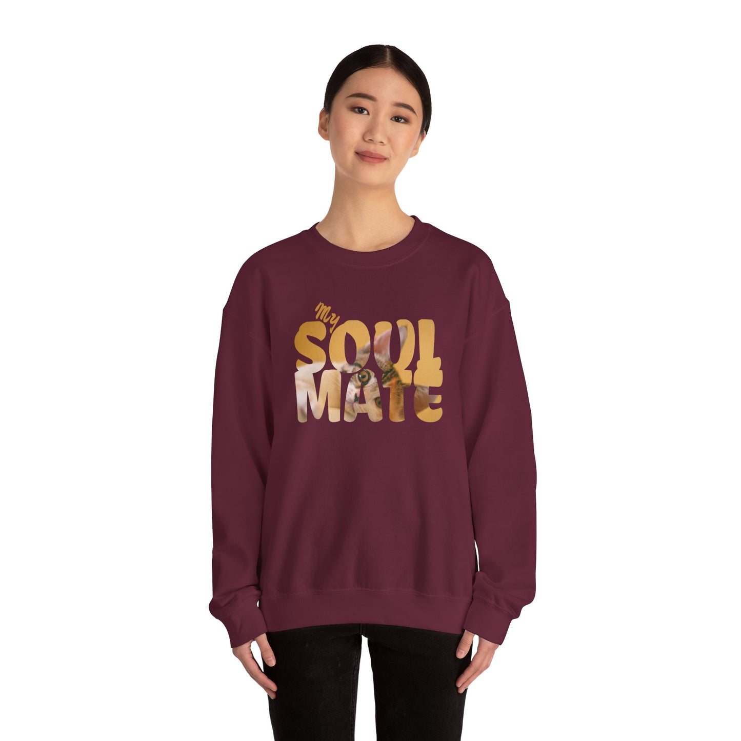 Cat My Soulmate Unisex Crewneck Sweatshirt