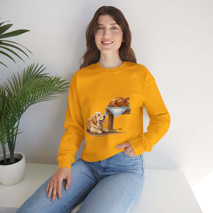 Watercolor Dog painting Unisex Crewneck Sweatshirt style 2