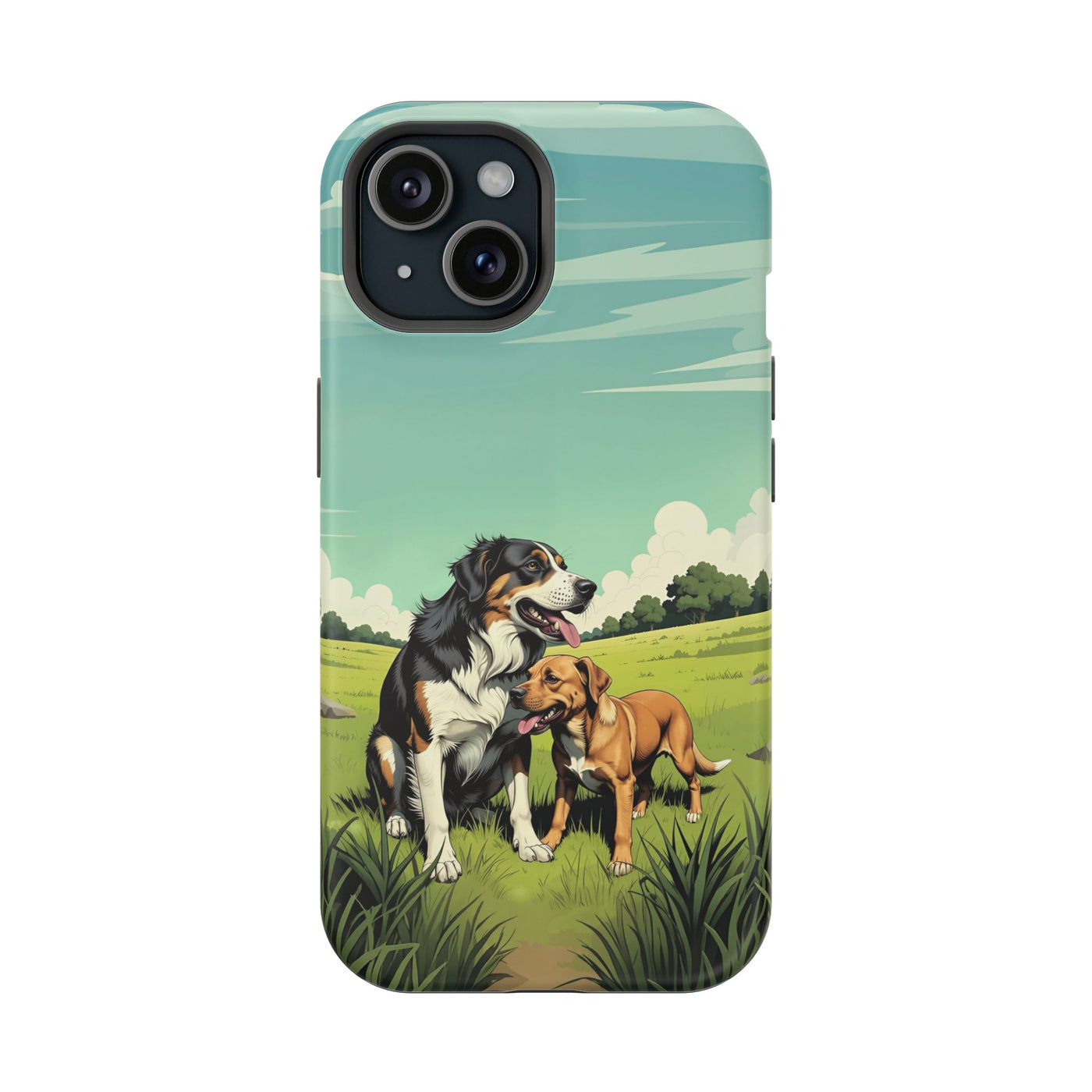 Dog Lovers' Magnetic Impact-Resistant Phone Case comic style 3, Cute Dog Design, Pet Owner Gift, Animal Lover Accessory, Birthday Gift for Dog Lovers