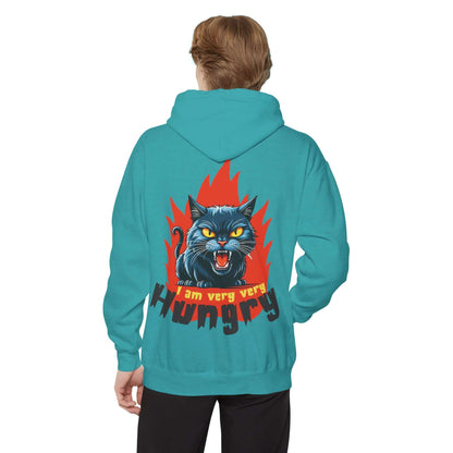 I am very very Hungry - Cartoon Cat Unisex Pullover Hoodie