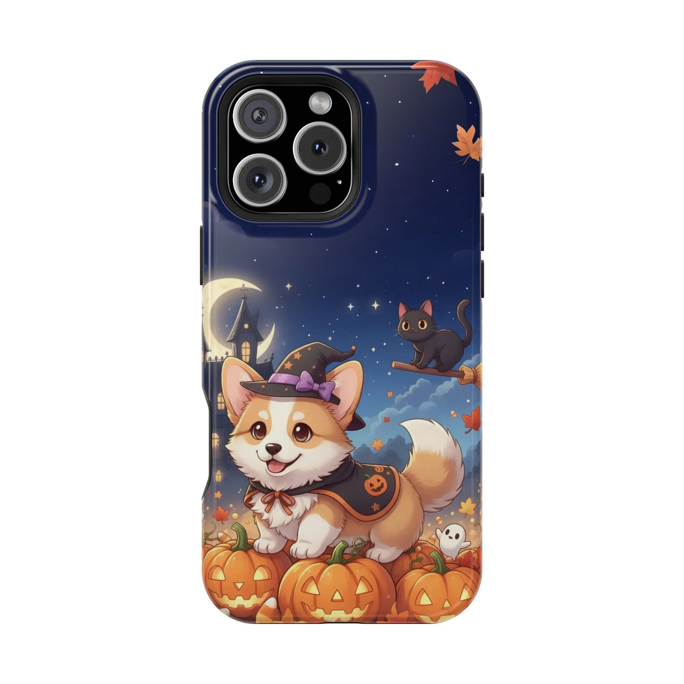Halloween cute puppy anime style 4 Magnetic Impact-Resistant Phone Case, Cute Dog Design, Pet Owner Gift, Animal Lover Accessory, Birthday Gift for Dog Lovers