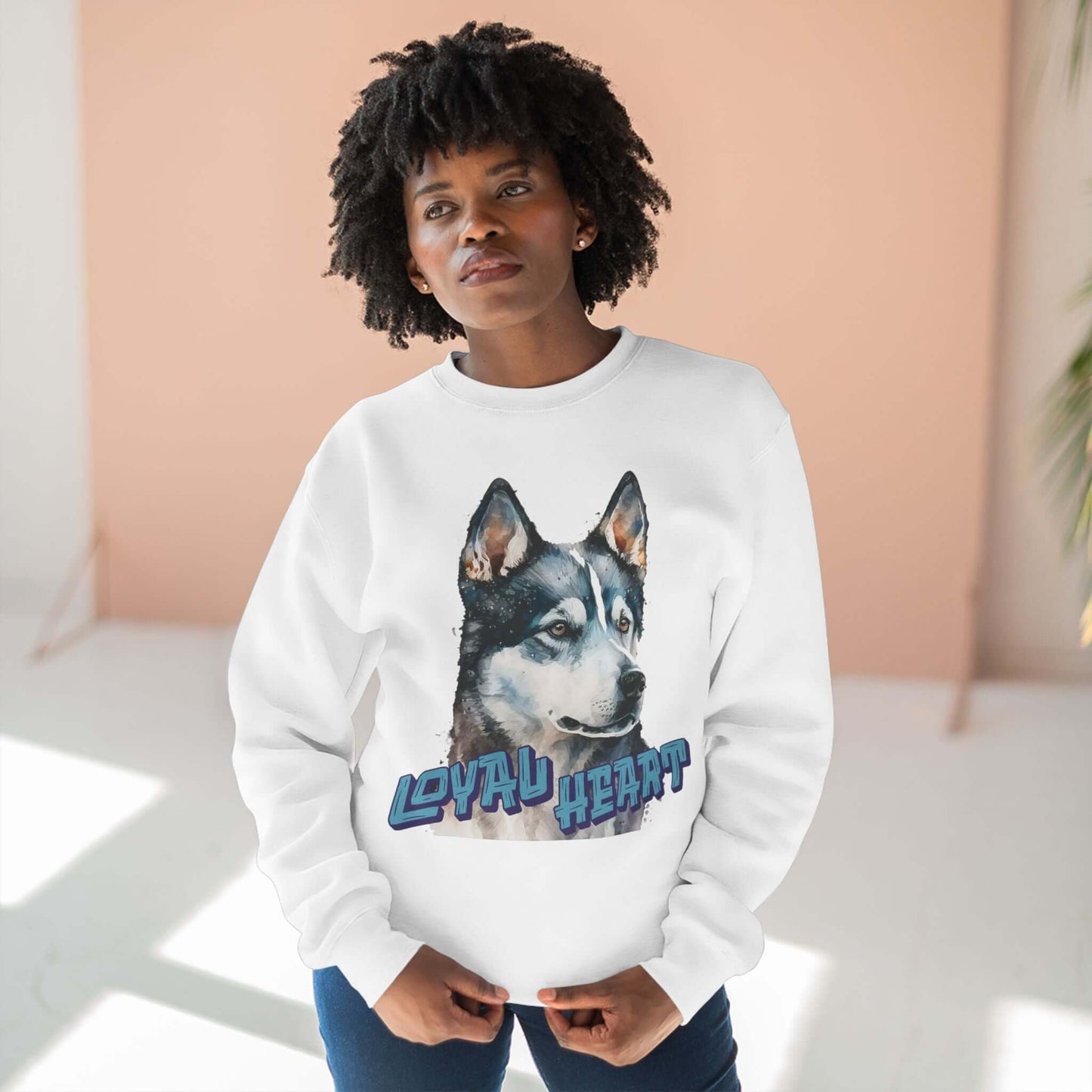 Loyal Heart Dog Lover Unisex Crewneck Sweatshirt style 3