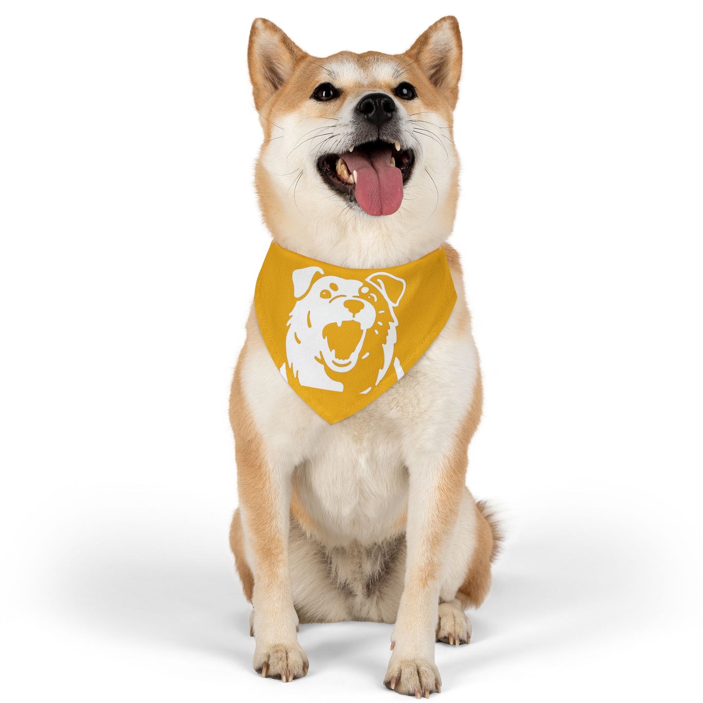 Dog Head Bandana Collar Cats and Dogs Accessory Yellow