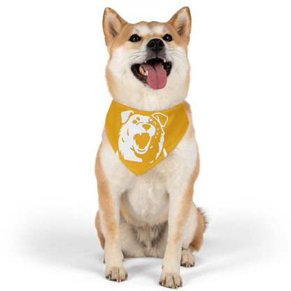 Dog Head Bandana Collar Cats and Dogs Accessory Yellow