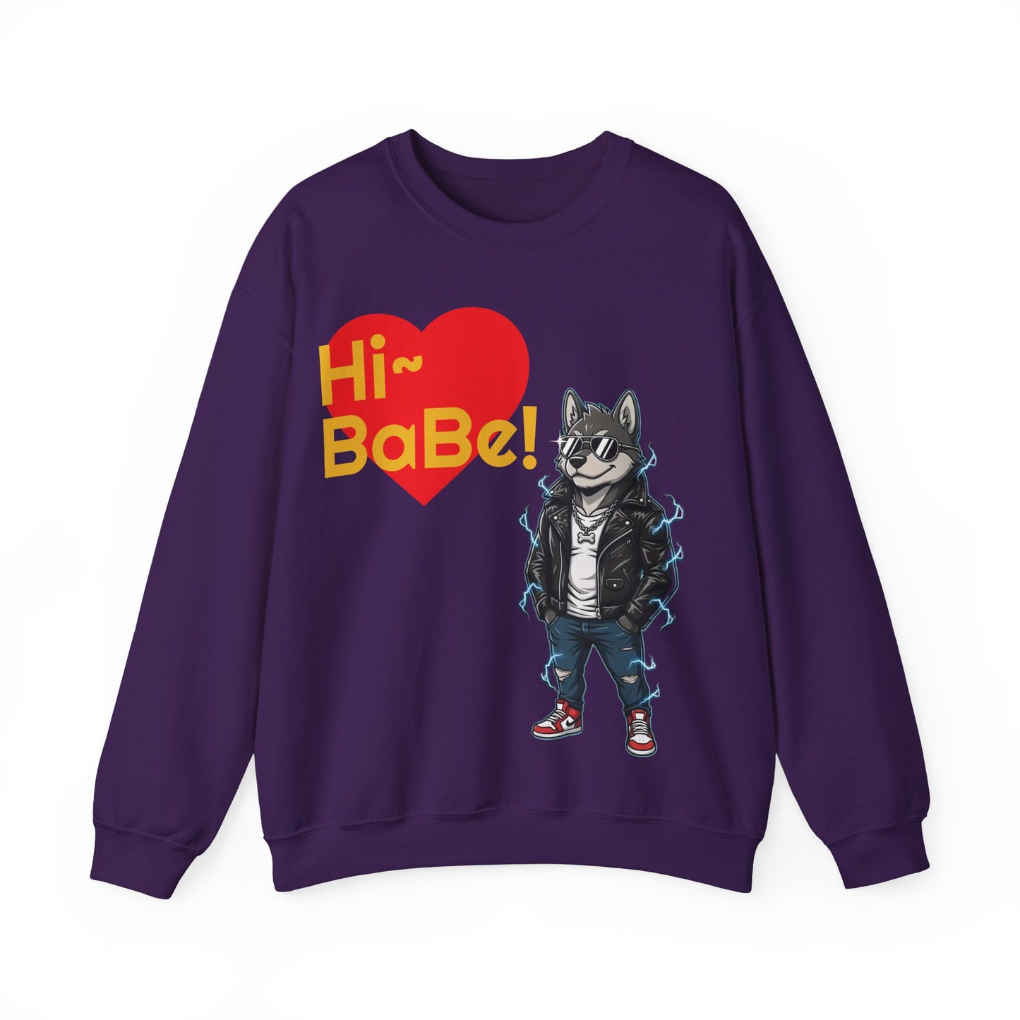 Cool Dog Unisex Heavy Blend Crewneck Sweatshirt style 3