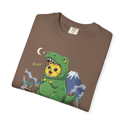 Cat cosplay Godzilla Funny Design Unisex T-Shirt style 1