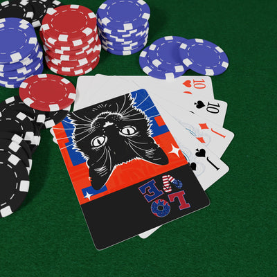 Love Cats American Flag Style Poker Playing Card Set, Unique Cat Design, Ace of Spades, Fun Gift for Poker Night, Card Games, Cat Lovers, Home Décor