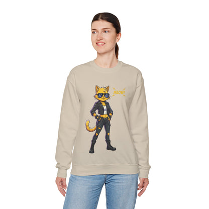 Cool Cat Unisex Heavy Blend Crewneck Sweatshirt style 4
