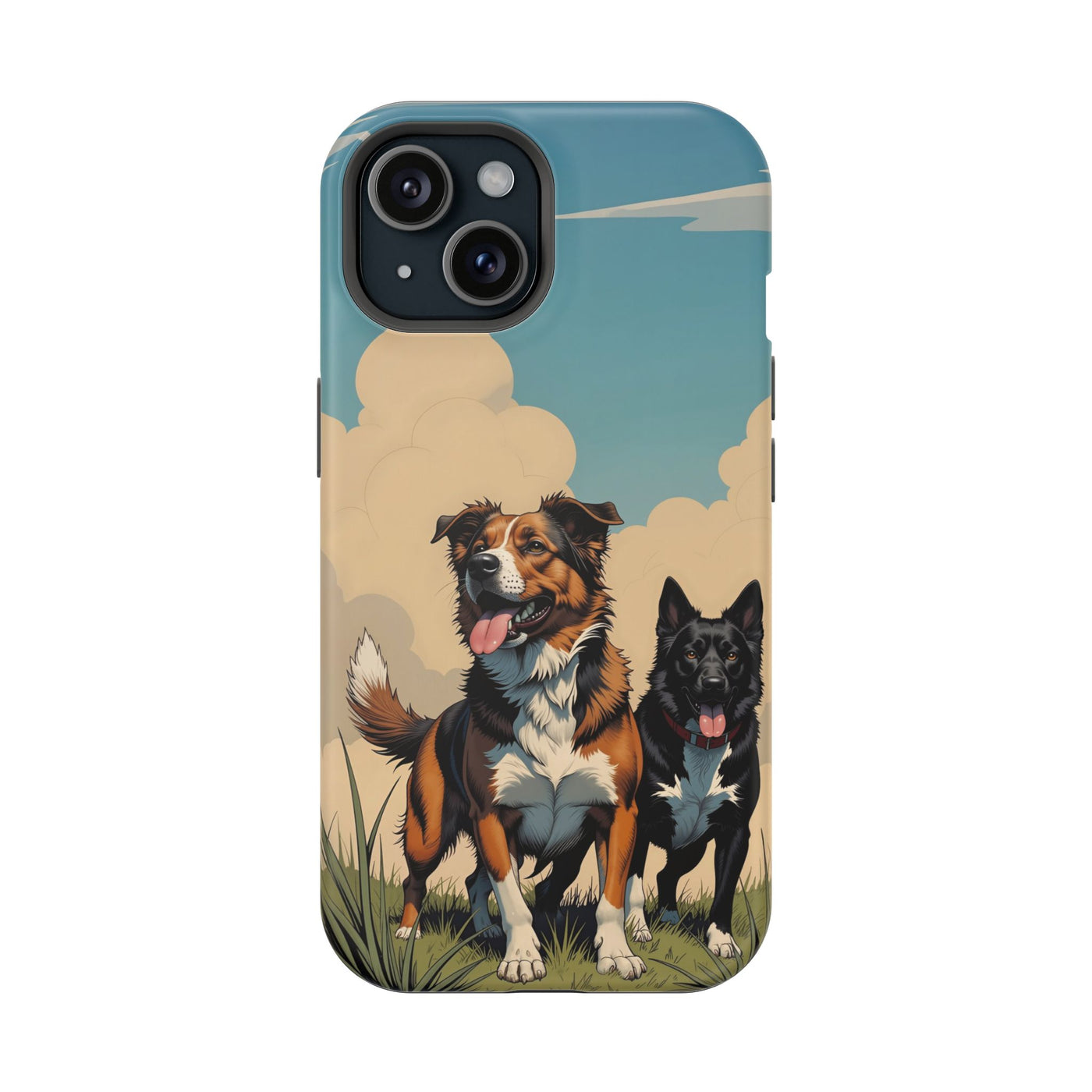 Dog Lovers' Magnetic Impact-Resistant Phone Case comic style 2, Cute Dog Design, Pet Owner Gift, Animal Lover Accessory, Birthday Gift for Dog Lovers