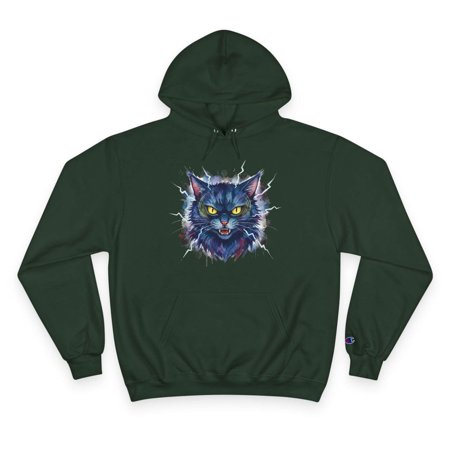 Mad Cat Men and Women Champion Hoodie style 4