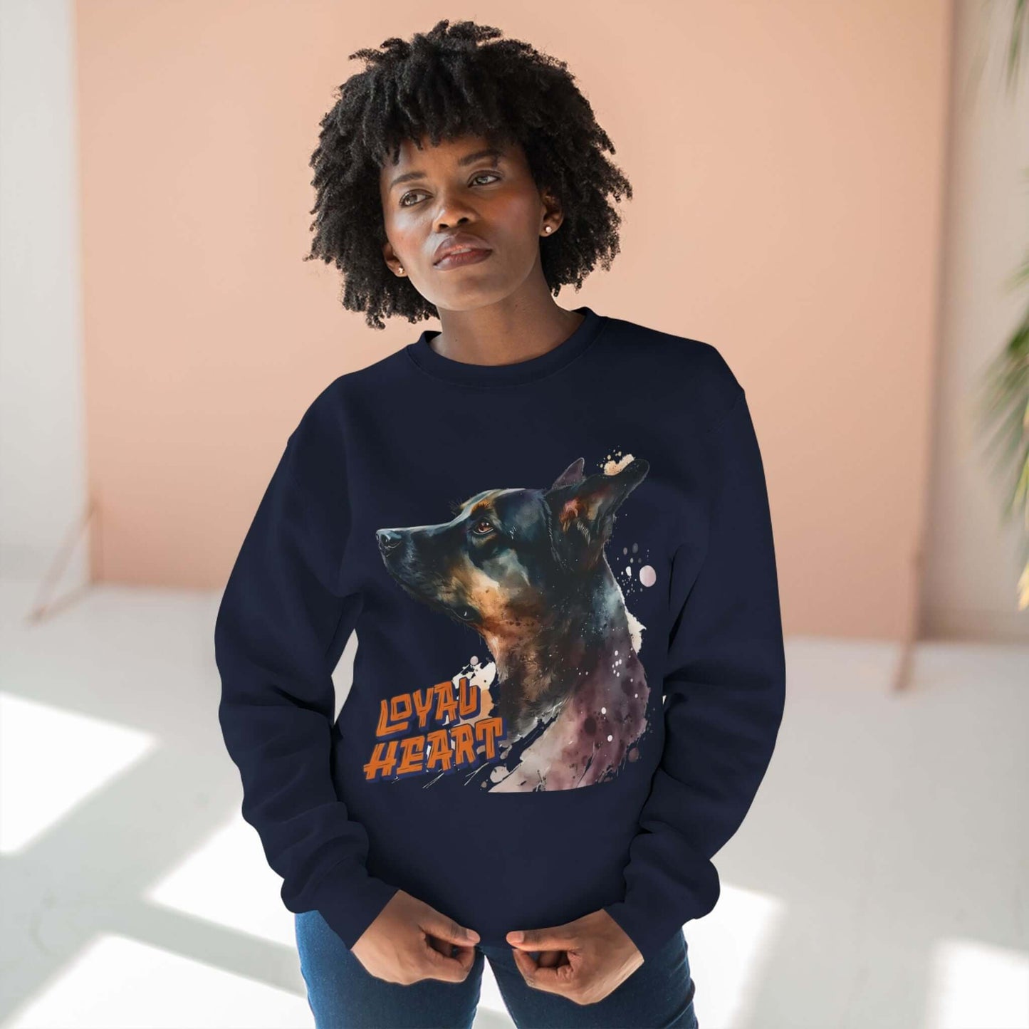 Loyal Heart Dog Lover Unisex Crewneck Sweatshirt style 1