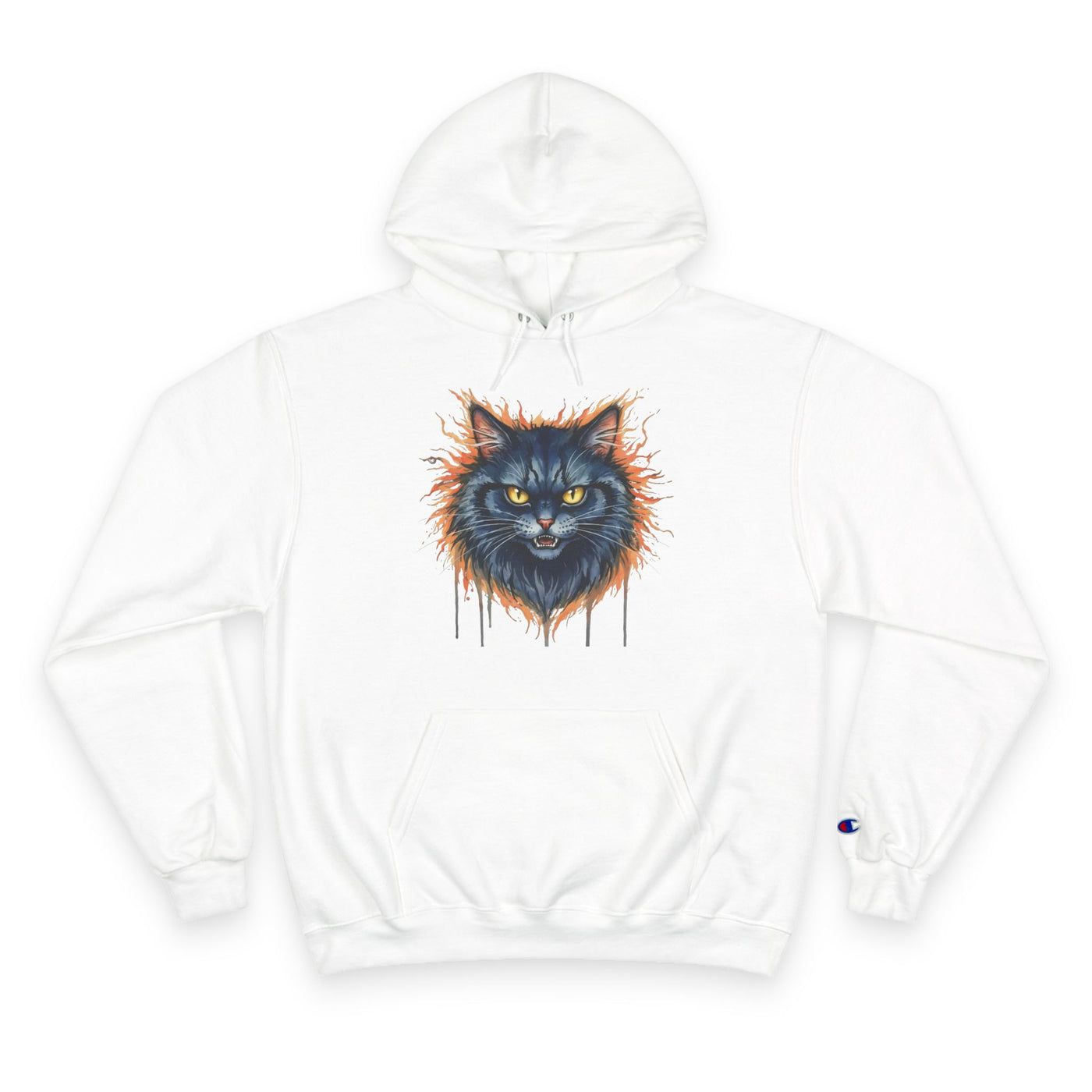 Mad Cat style 2 Men and Women Champion Hoodie
