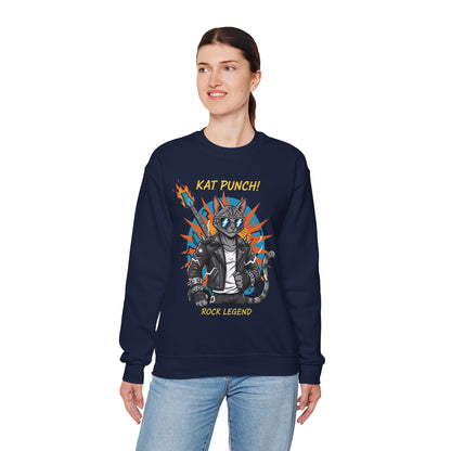 Cool Cat Unisex Heavy Blend Crewneck Sweatshirt style 1