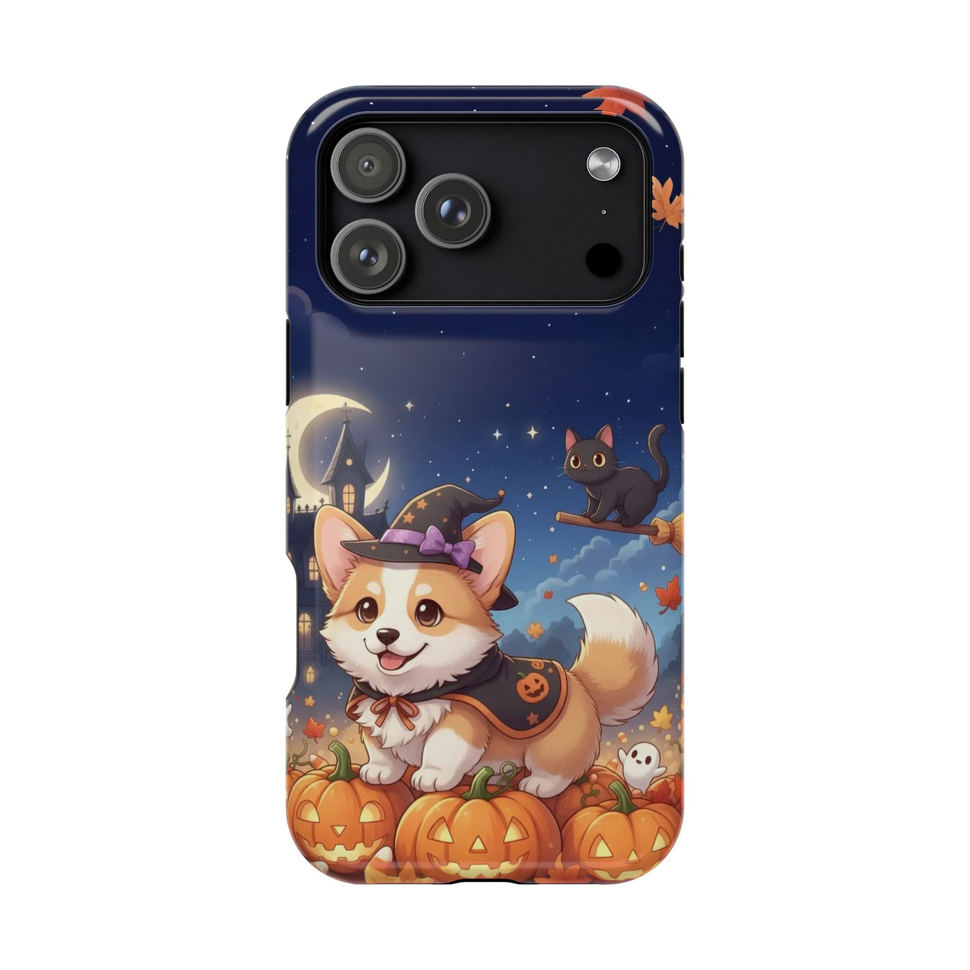 Halloween cute puppy anime style 4 Magnetic Impact-Resistant Phone Case, Cute Dog Design, Pet Owner Gift, Animal Lover Accessory, Birthday Gift for Dog Lovers