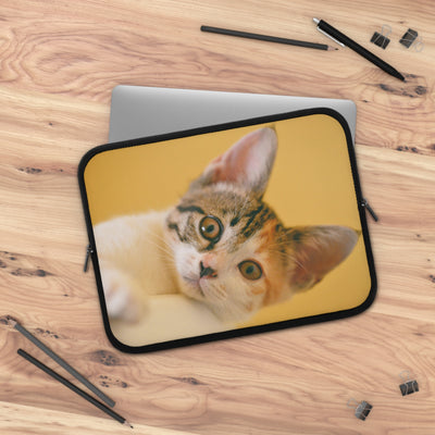 Cute Cat style 1 Laptop Sleeve, Pet Lover Gift, Stylish Computer Case, Birthday Present, Fun Travel Accessory