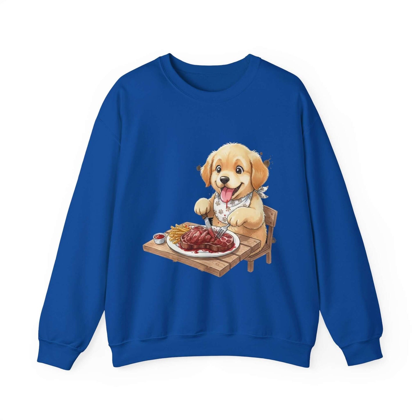 Watercolor Dog painting Unisex Crewneck Sweatshirt style 1