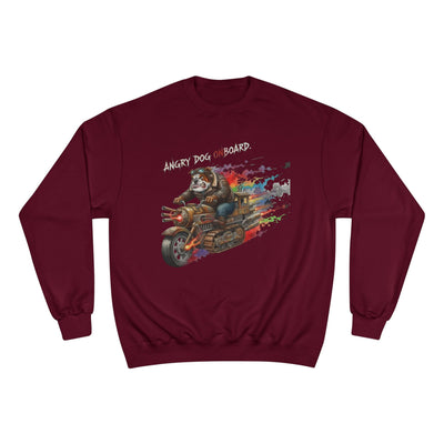 Angry Dog Onboard Graphic style 1 Champion Crewneck Sweatshirt for Gamers & Sci‑Fi Fans
