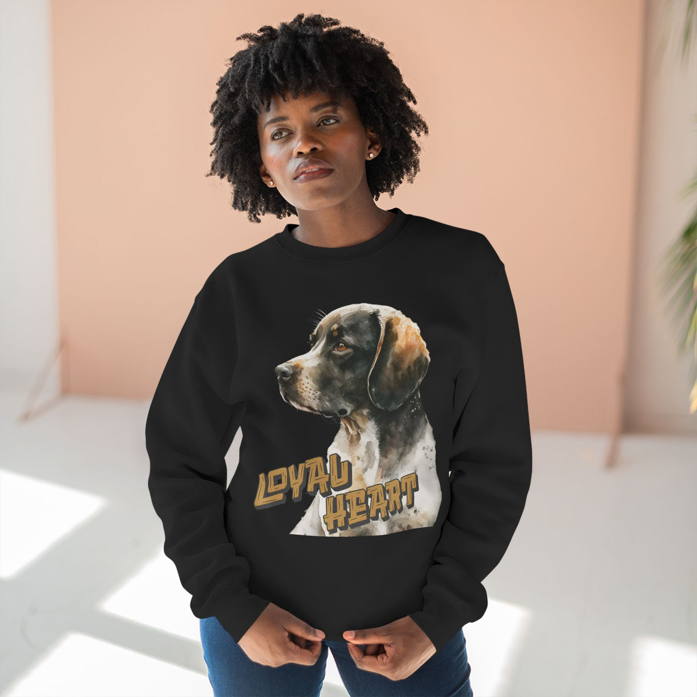 "Loyal Heart" Dog Lover style 4 Unisex Crewneck Sweatshirt