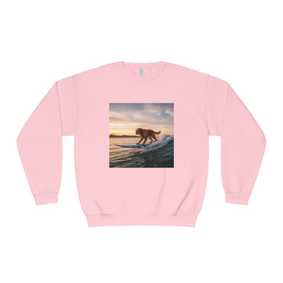 Surfing Dog style 2 Unisex NuBlend® Crewneck Sweatshirt