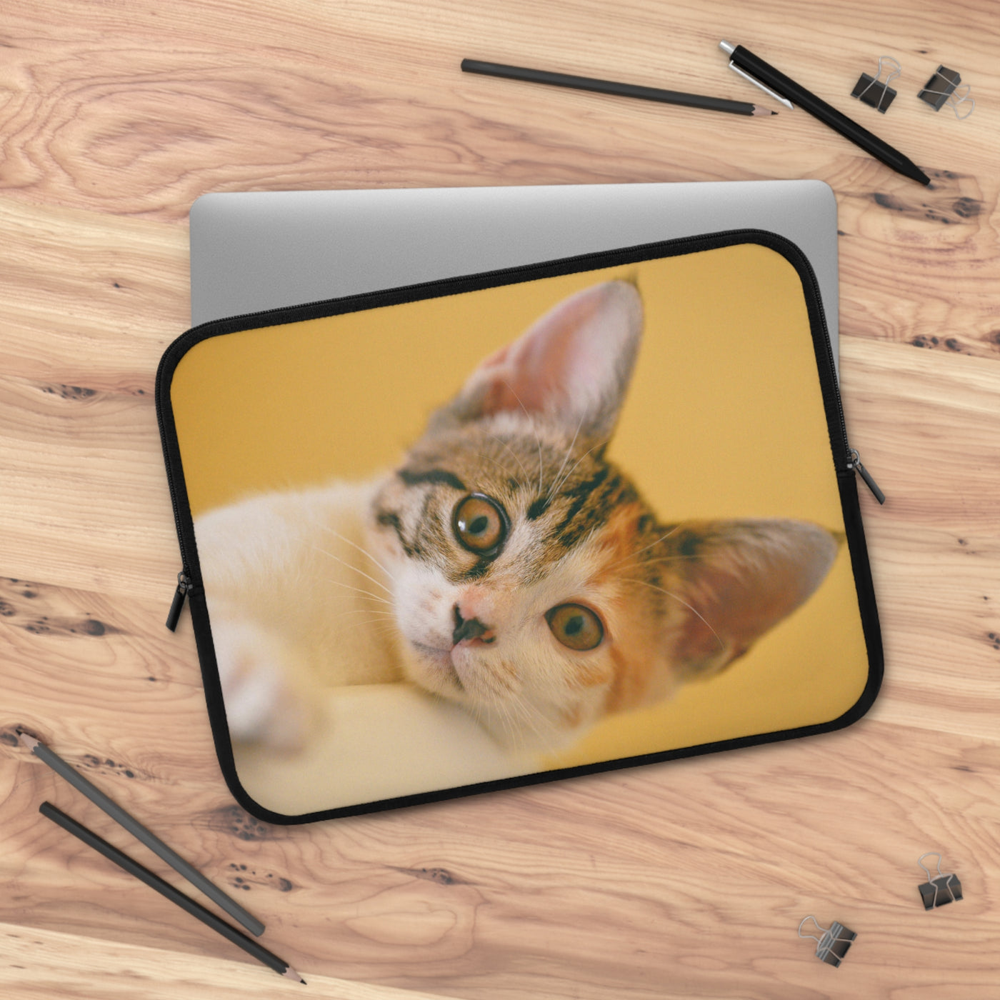 Cute Cat style 1 Laptop Sleeve, Pet Lover Gift, Stylish Computer Case, Birthday Present, Fun Travel Accessory